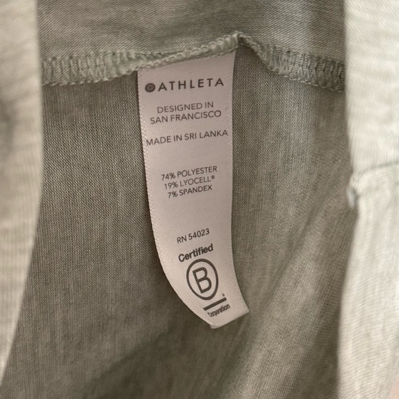 Athleta Essence Twist Top in Opal Green women’s size XS - Picture 7 of 7